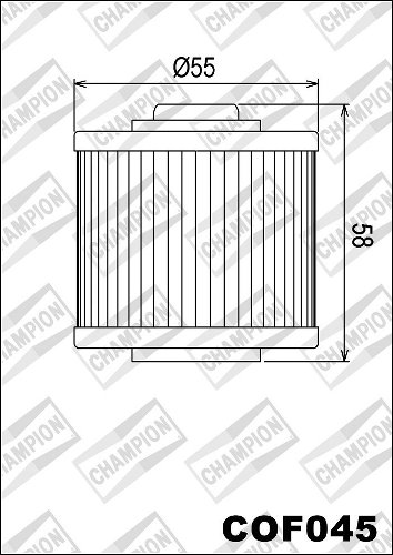 Champion Oil filter COF045 - Aprilia, Derbi, Yamaha