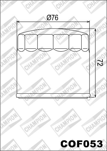 Champion Oljni filter COF053 - Ducati, Cagiva