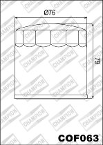 Champion Filtro olio COF063, white zinc finish - BMW