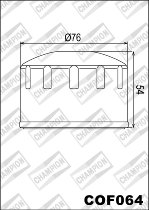 Champion Filtro olio COF064 - BMW, Kymco