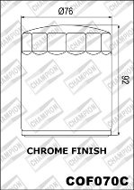 Champion filtre à huile COF070C, crome - Harley/Buell