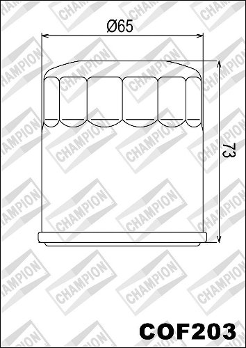 Champion Oil filter COF203 - Honda, Kawasaki, Yamaha