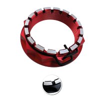 Carbonworld rear wheel nut, bicolor suitable for Ducati