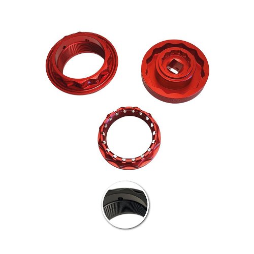 Carbonworld Set di dadi e dado ruota posteriore adatto per MV Agusta
