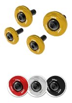 Ducabike coussinets de couvercle de valve, rouge - Moto Guzzi V100