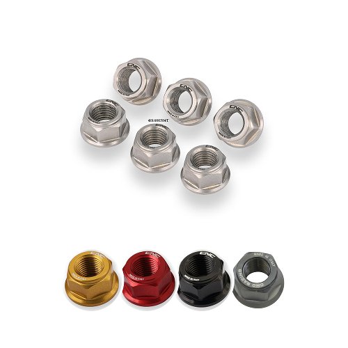 CNC Racing Nut set rear spracheocket flange, M10x1.0, 5 pcs. - Ducati