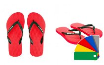 CNC Racing Flip-Flops, rot/schwarz - Ducati Corse