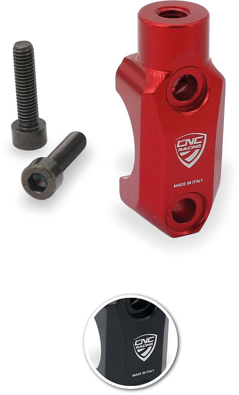 CNC Racing Brembo Hauptzylinderklemme mit Spiegelanschluss, M8