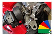 CNC Racing Kit viti, Staffa serbatoio fluido freno anteriore / frizione, 1 pz., Titanio - Ducati ...