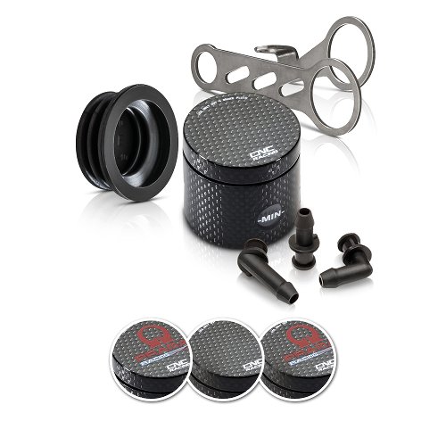 CNC Racing Fluid reservoir front brake, 25 ml, carbon - universal