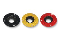 CNC Racing Tankdeckelflansch, GEAR, 3 Schrauben, MITTIG geeignet für Aprilia, Ducati...