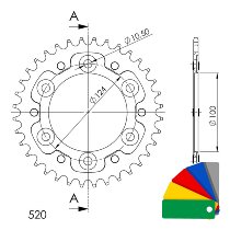 Supersprox Kettenrad 735 Breite 520