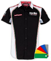 Aprilia Racing Hemd Schwarz/Weiß