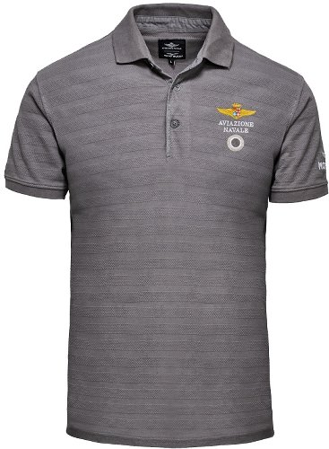 Moto Guzzi Polo Shirt Aviazione Navale, Dark grey