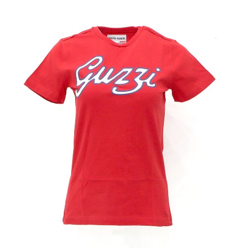 T-shirt Moto Guzzi, femme, élastique, rouge