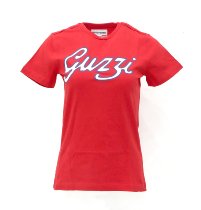 T-shirt Moto Guzzi, femme, élastique, rouge