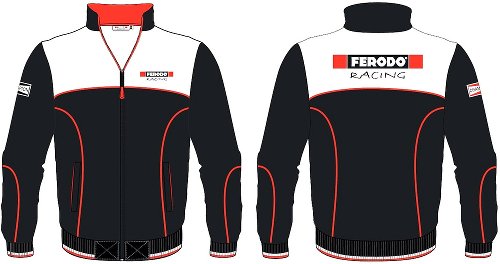 Ferodo Fleecejacke Herren, schwarz-weiss