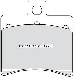 Pastiglia freno Ferodo FDB2090EF