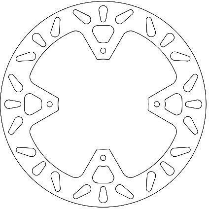 Ferodo brake disc FMD0216R 240/105.2/4 4 hole