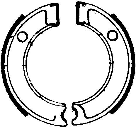 Ferodo brake shoe set FSB730 80x17 mm