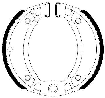 Ferodo Brake shoe-kit FSB731A 110x25 mm