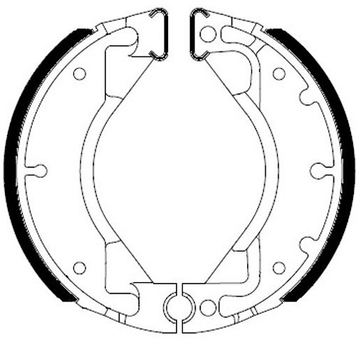 Ferodo brake shoe set FSB738A 110x25 mm