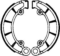 Ferodo-Bremsbacken-Satz FSB741 180x30 mm