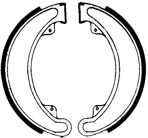 Juego de zapatas de freno Ferodo FSB742 160x30 mm