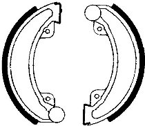 Ferodo brake shoe set FSB744 130x30 mm
