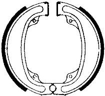 Ferodo brake shoe set FSB747 140x25 mm