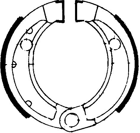 Ferodo brake shoe set FSB753 87x20 mm