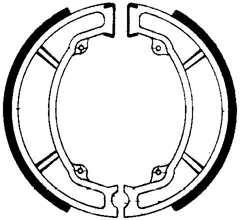 Ferodo brake shoe set FSB776 130x22 mm