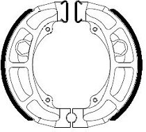 Ferodo brake shoe set FSB777A 120x25 mm