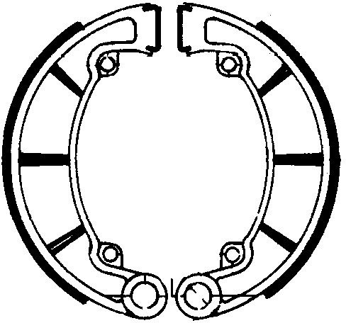 Ferodo brake shoe set FSB793 180x30 mm