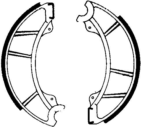 Ferodo brake shoe set FSB800 180x30 mm