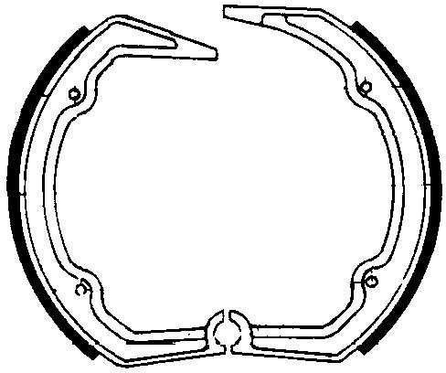 Ferodo brake shoe set FSB804 200x25 mm
