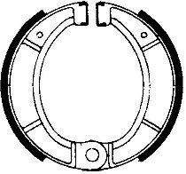 Ferodo brake shoe set FSB807 125x25 mm