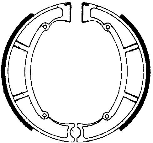 Ferodo brake shoe set FSB819 160x30 mm