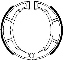 Ferodo brake shoe set FSB819 160x30 mm