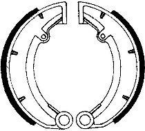 Ferodo brake shoe set FSB823 160x30 mm