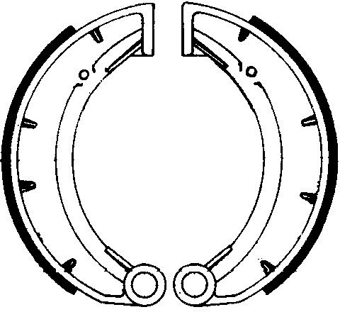 Ferodo brake shoe set FSB824 140x30 mm