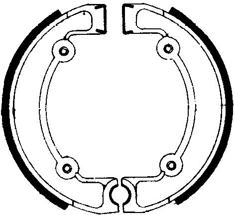Ferodo brake shoe set FSB828 150x30 mm