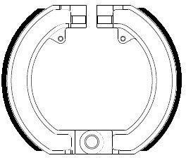 Set di ganasce freno Ferodo FSB869A 150x25 mm