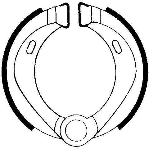 Ferodo brake shoe set FSB870 90x20 mm