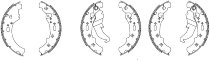 Juego de zapatas de freno Ferodo FSB872EF 190x47 mm