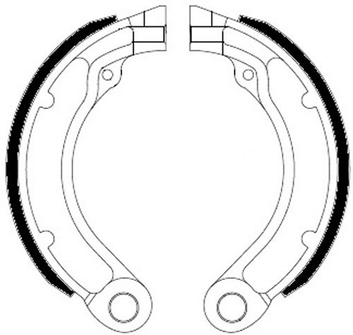 Ferodo brake shoe set FSB873A 127x23