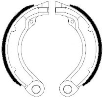 Ferodo brake shoe set FSB873A 127x23