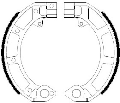 Ferodo brake shoe set FSB874A 150x24 mm