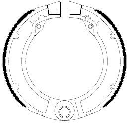 Set di ganasce freno Ferodo FSB875A 127x23 mm