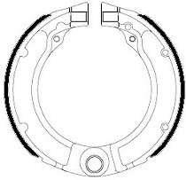 Ferodo brake shoe set FSB875A 127x23 mm